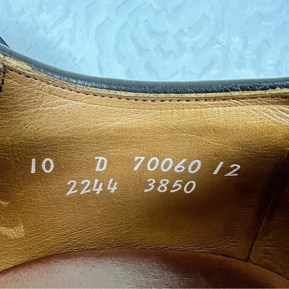 Allen Edmonds Lauderdale Shoes Men Size 10 D Leather Dress Cap-Toe Oxford Lace